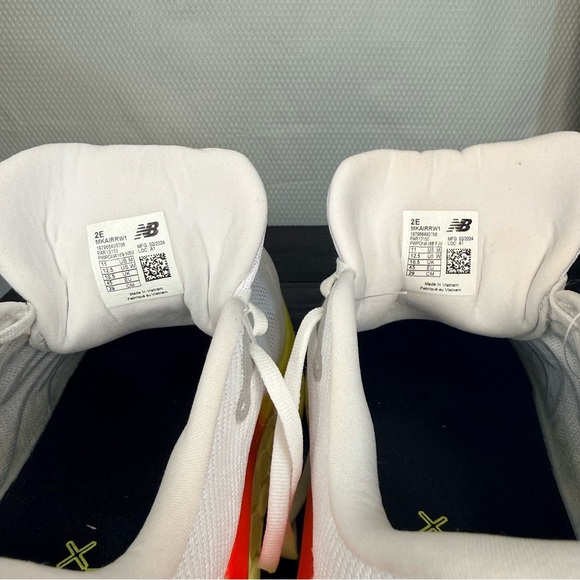 New Balance White and Yellow Athletic Shoes - Picture 11 of 11